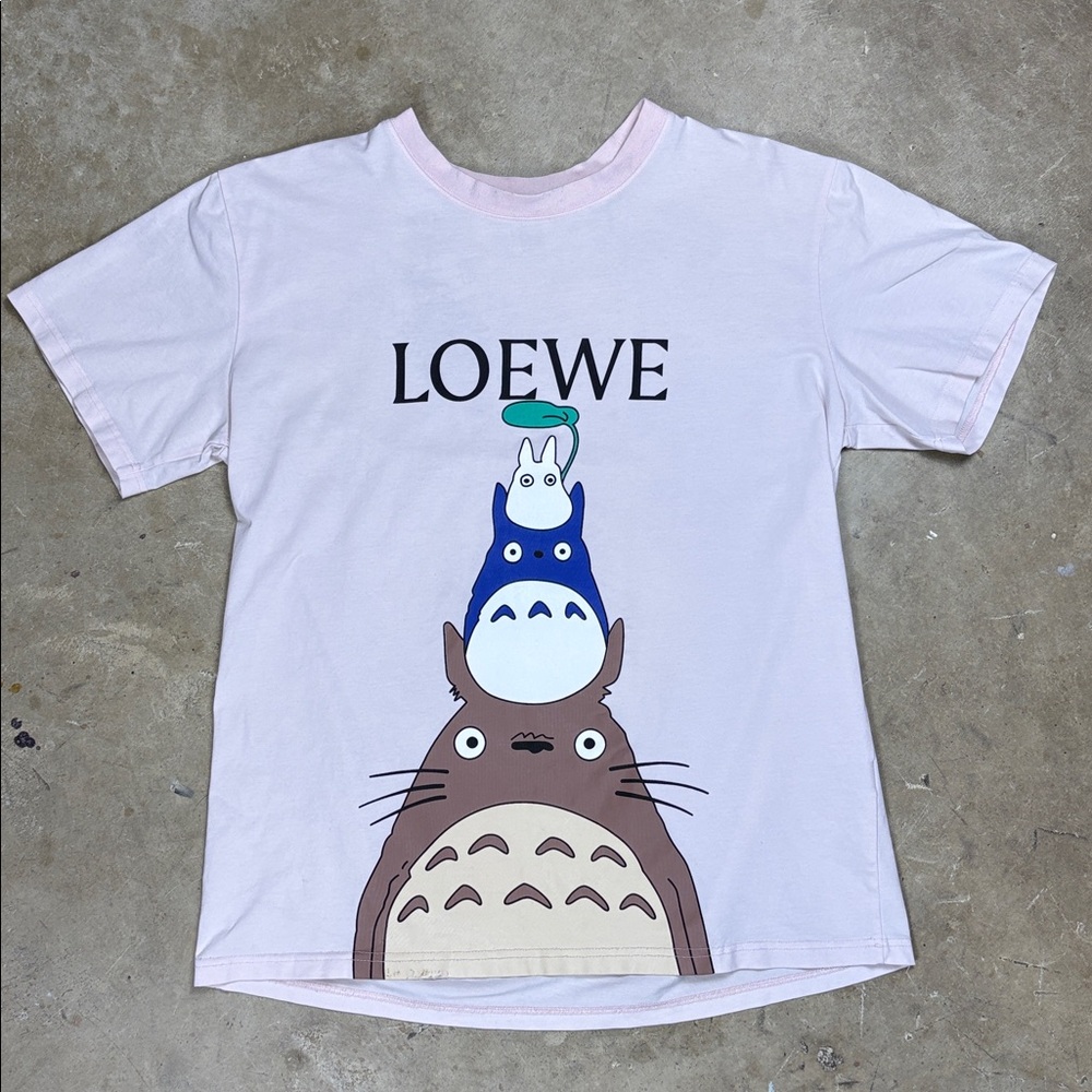 Loewe x Studio Ghibli Collab | Pink My Neighbour Totoro Short Sleeve | Size L